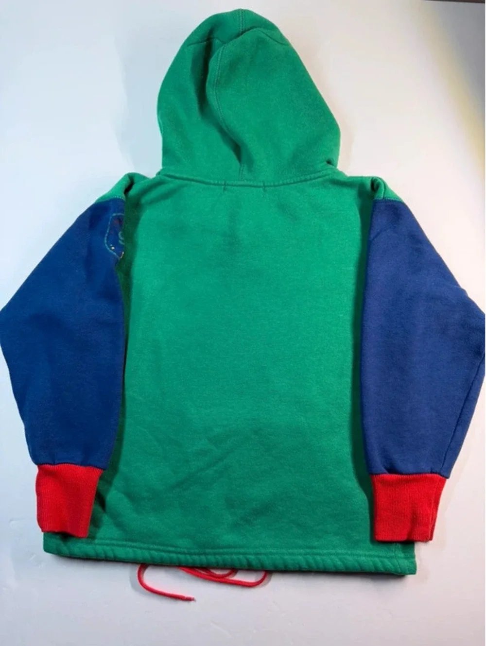 Vintage 90s Gymboree Rainbow Tag Colorblock Hoodie Sweatshirt X-Large 5T